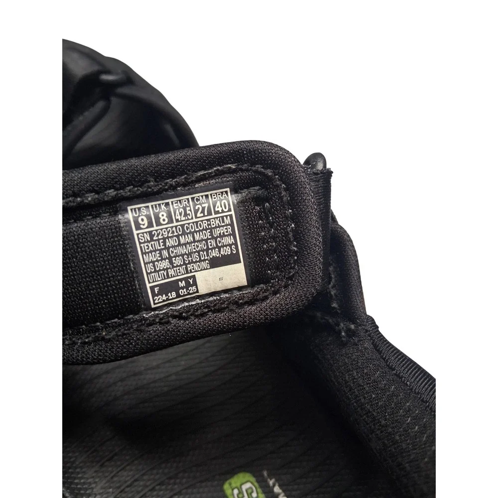 Skechers Hands Free Slip-ins GO WALK 6 Men Black Sport Sandals 229210 BKLM Sz 9